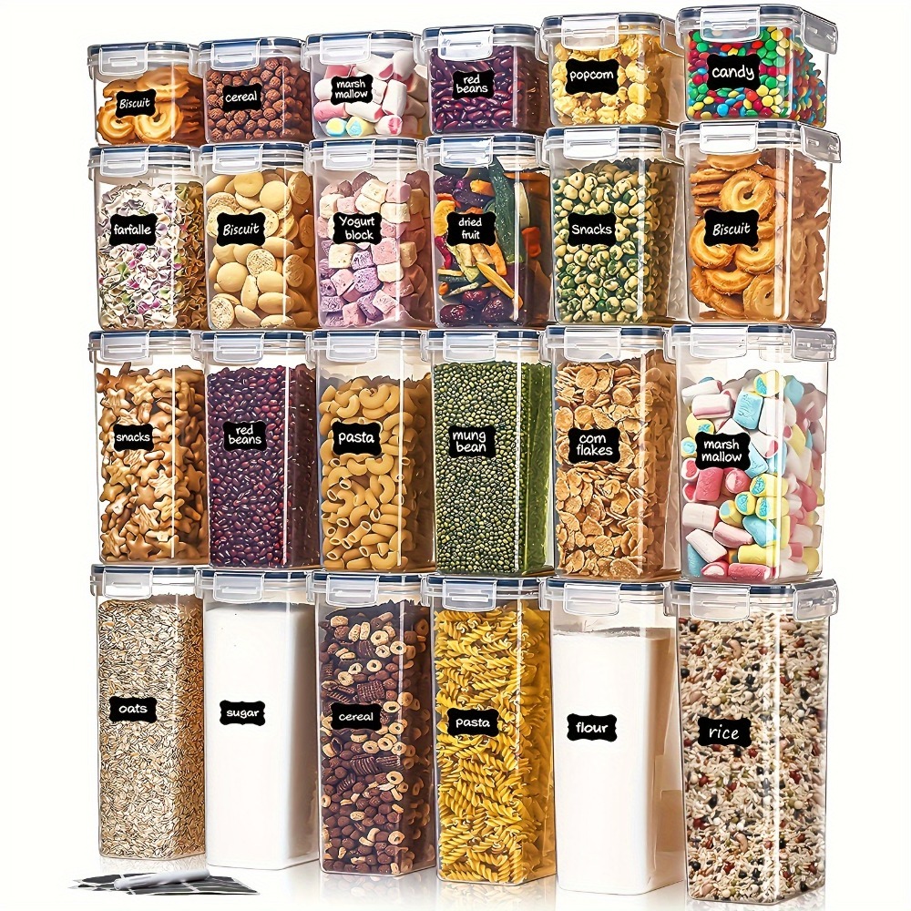 Kitchen Appliances Garage - 24 Stuks Voedsel Opslag Containers 12