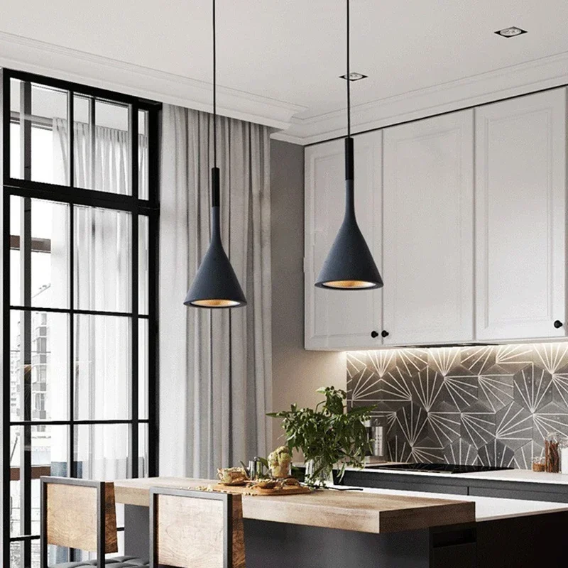 Kitchen Appliances In White - Moderne led-hanglampen wit licht E27 voor