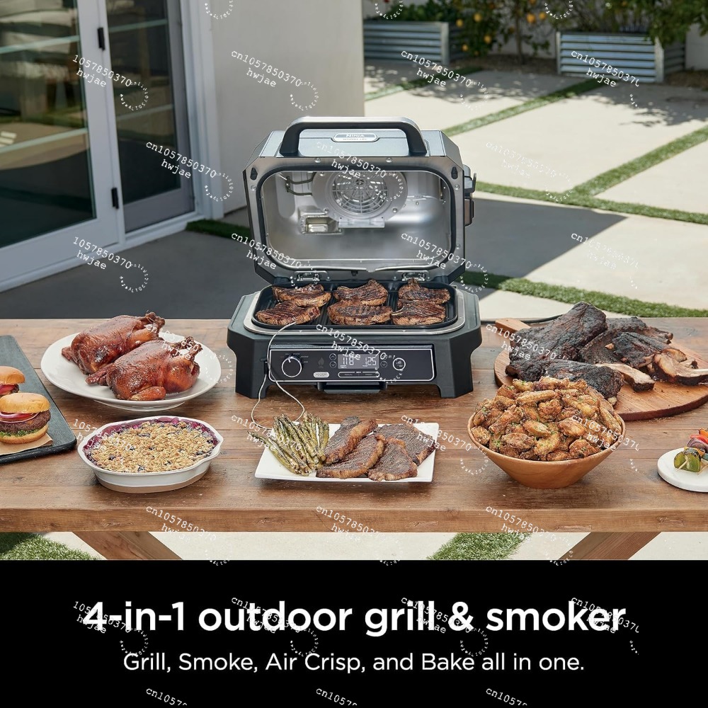 Electric Smoker Bbq - Ninja Wood--ireProXL 4-in-1 Buiten Grill &