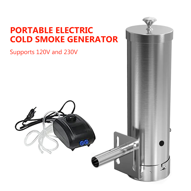 Electric Smoker Bbq - Draagbare elektrische BBQ-roker met deksel en