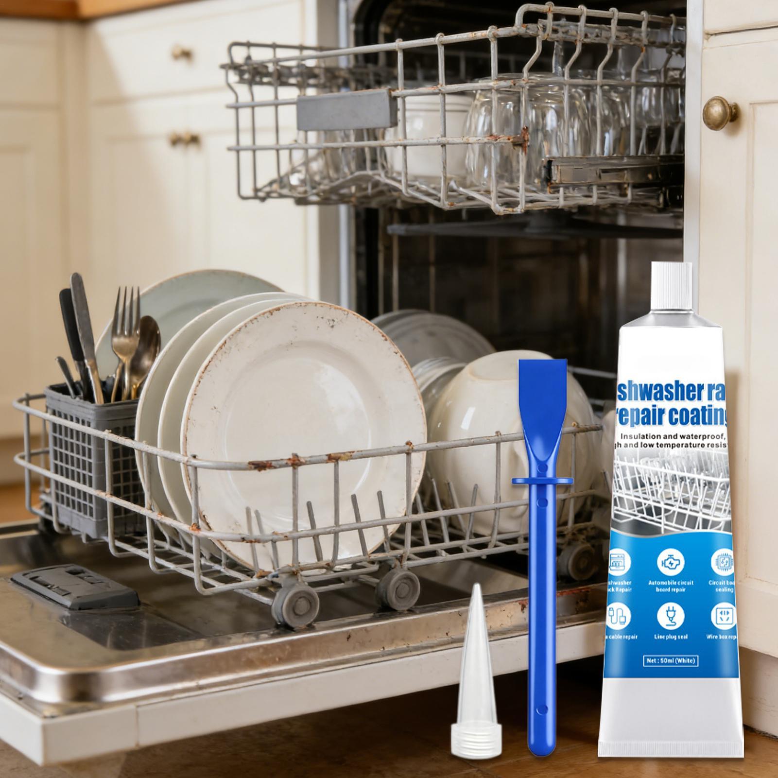 Kitchen Appliances Repair - 50ml Anti-roestlijm vaatwasserrek reparatieverf met tipschraper