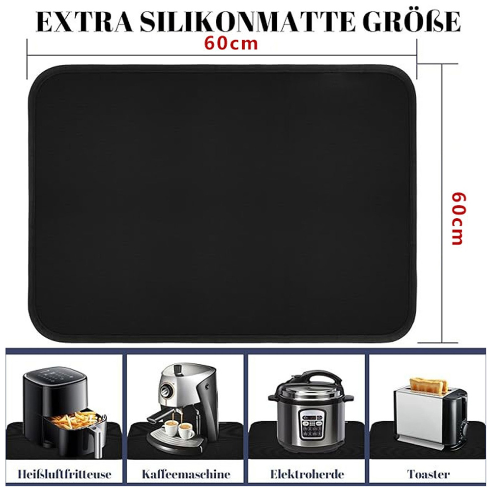 Kitchen Appliances Are - Voor keukenapparatuur Zwarte Airfryermat Brandwerend tot