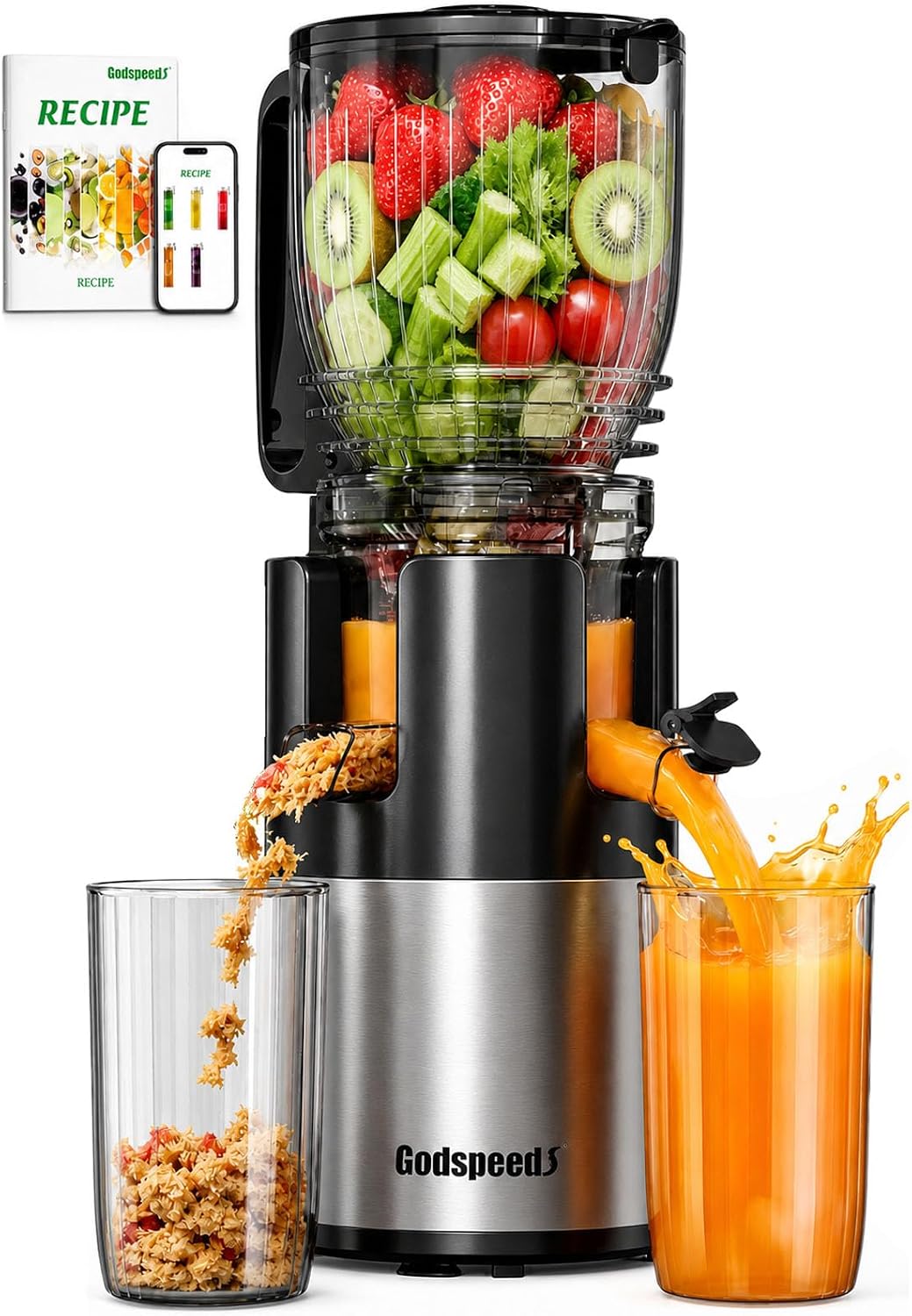 Langzaam werkende koudgeperste - Juicer Cold Press Slow recensie en prijs