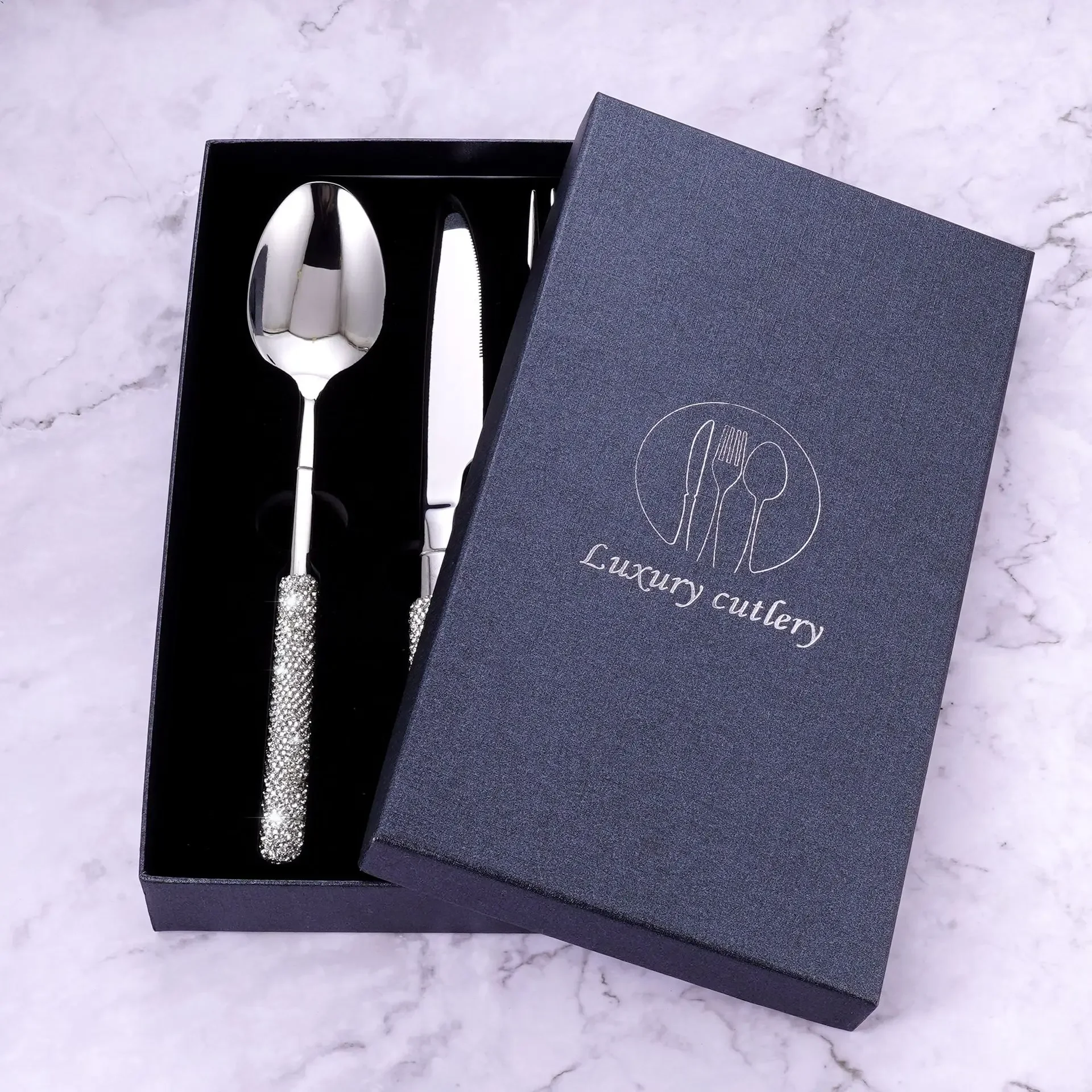 Lepel Vork Messenset met Bling - Kitchen Appliances Luxury recensie en prijs