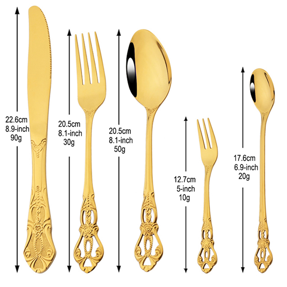 20-delige luxe gouden serviess - Kitchen Appliances Luxury recensie en prijs