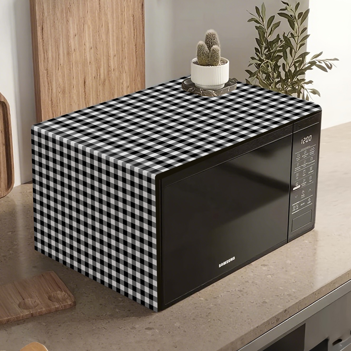 Zwart Wit Geruite Magnetron St - Kitchen Appliances In White recensie en prijs